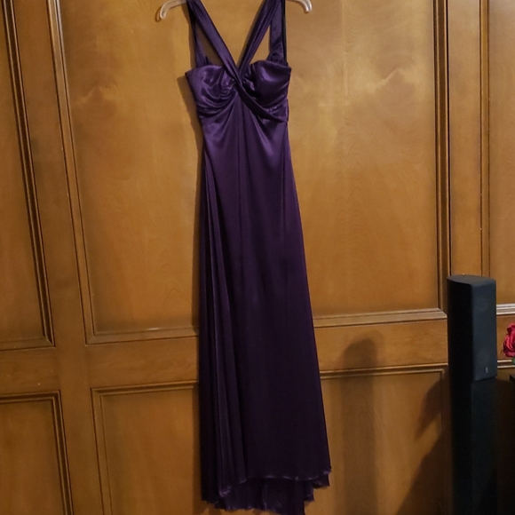 B. Smart Dresses & Skirts - Long satin dress purple size 7